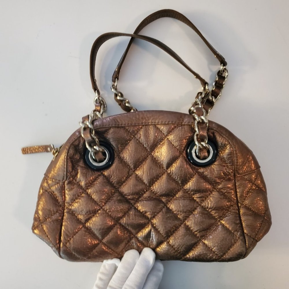 Kate Spade Quilted Copper Handbag with Dust Bag - Picture 2 of 9